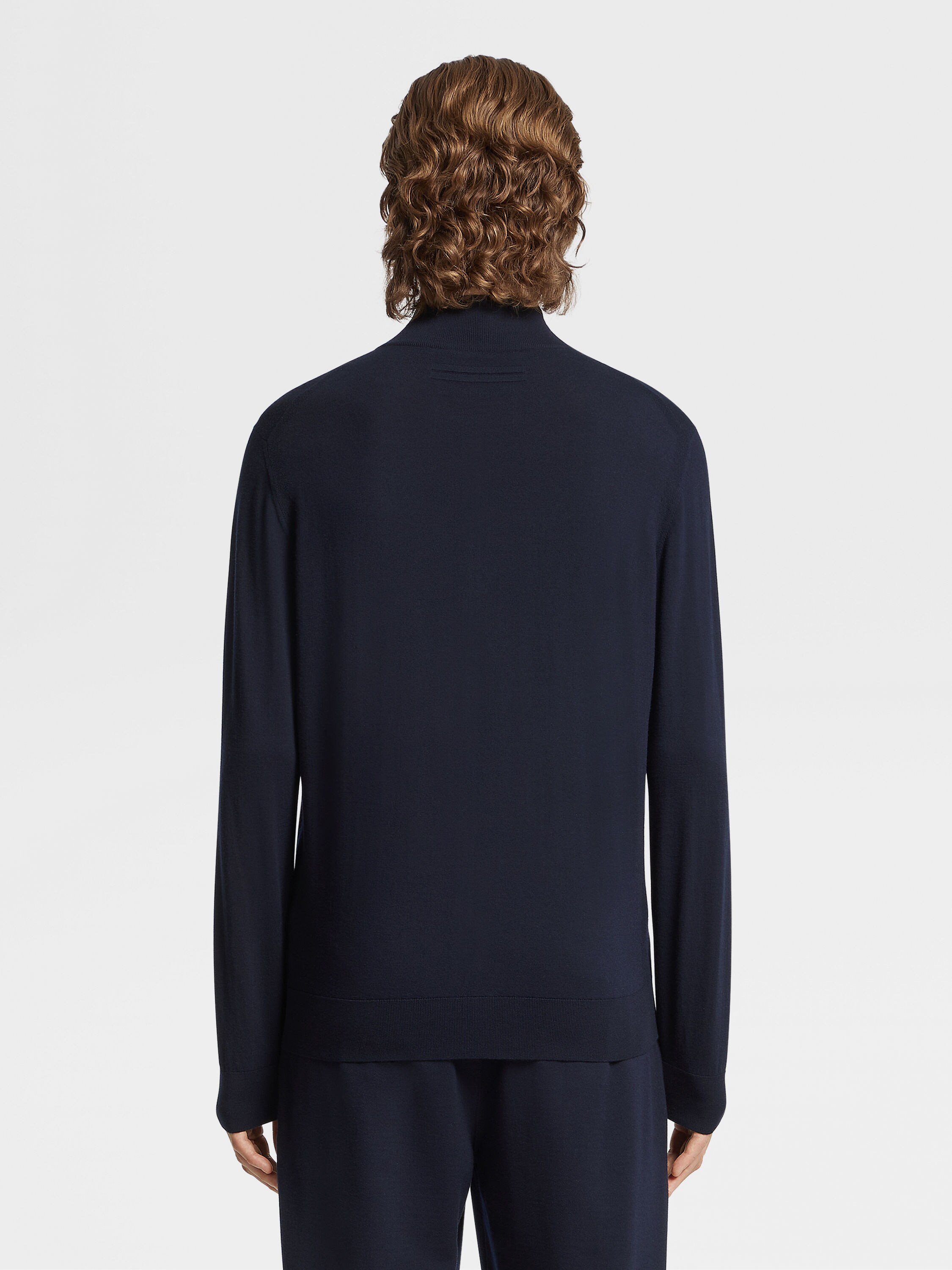 Navy Blue 12milmil12 Wool Cardigan Product detail photo #2