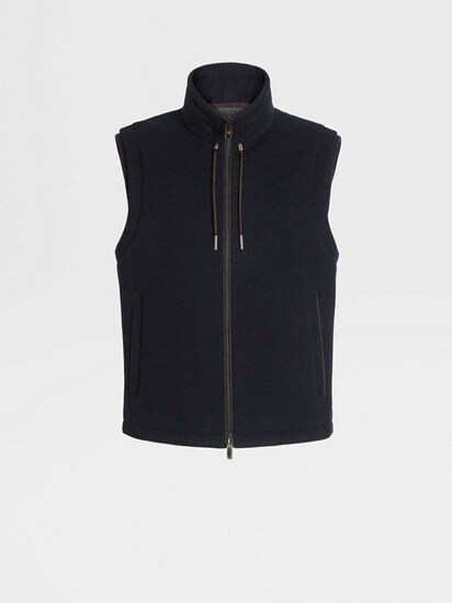 Navy on sale wool vest