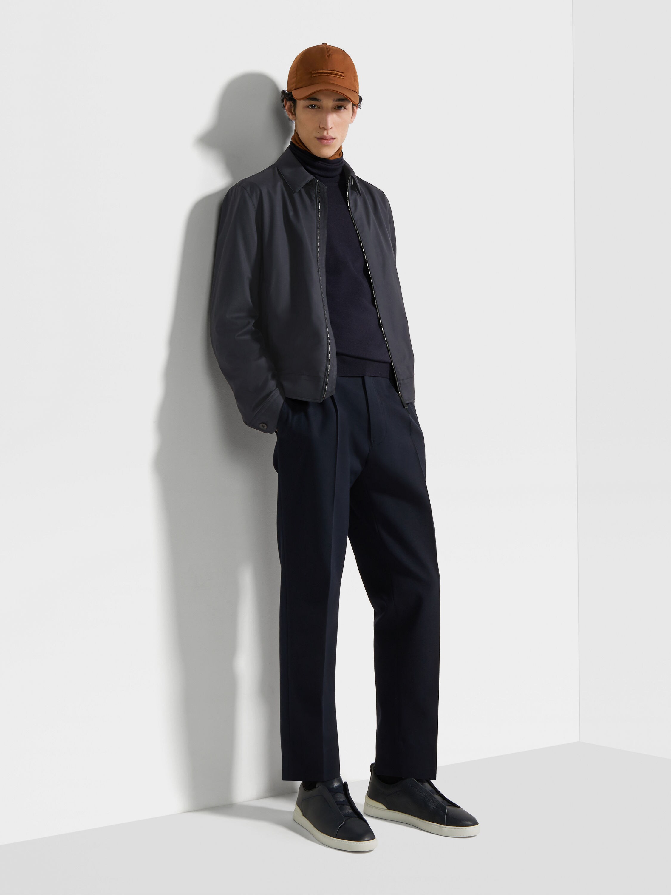 Leggerissimo Wool and Silk Zip up Blouson SS25 22119119 Zegna AU