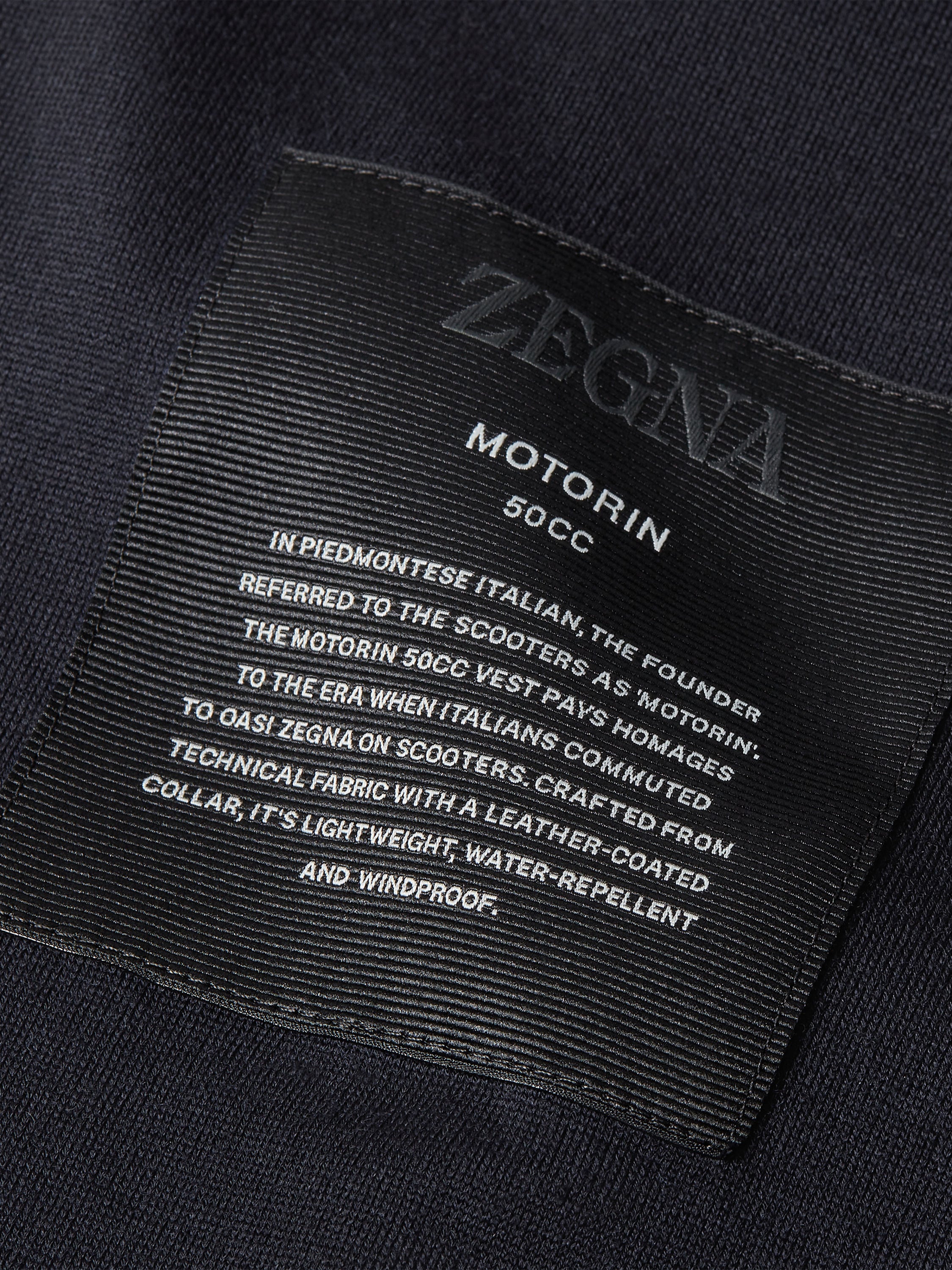 Navy Blue Microfiber Motorin 50cc Vest Product detail photo #2