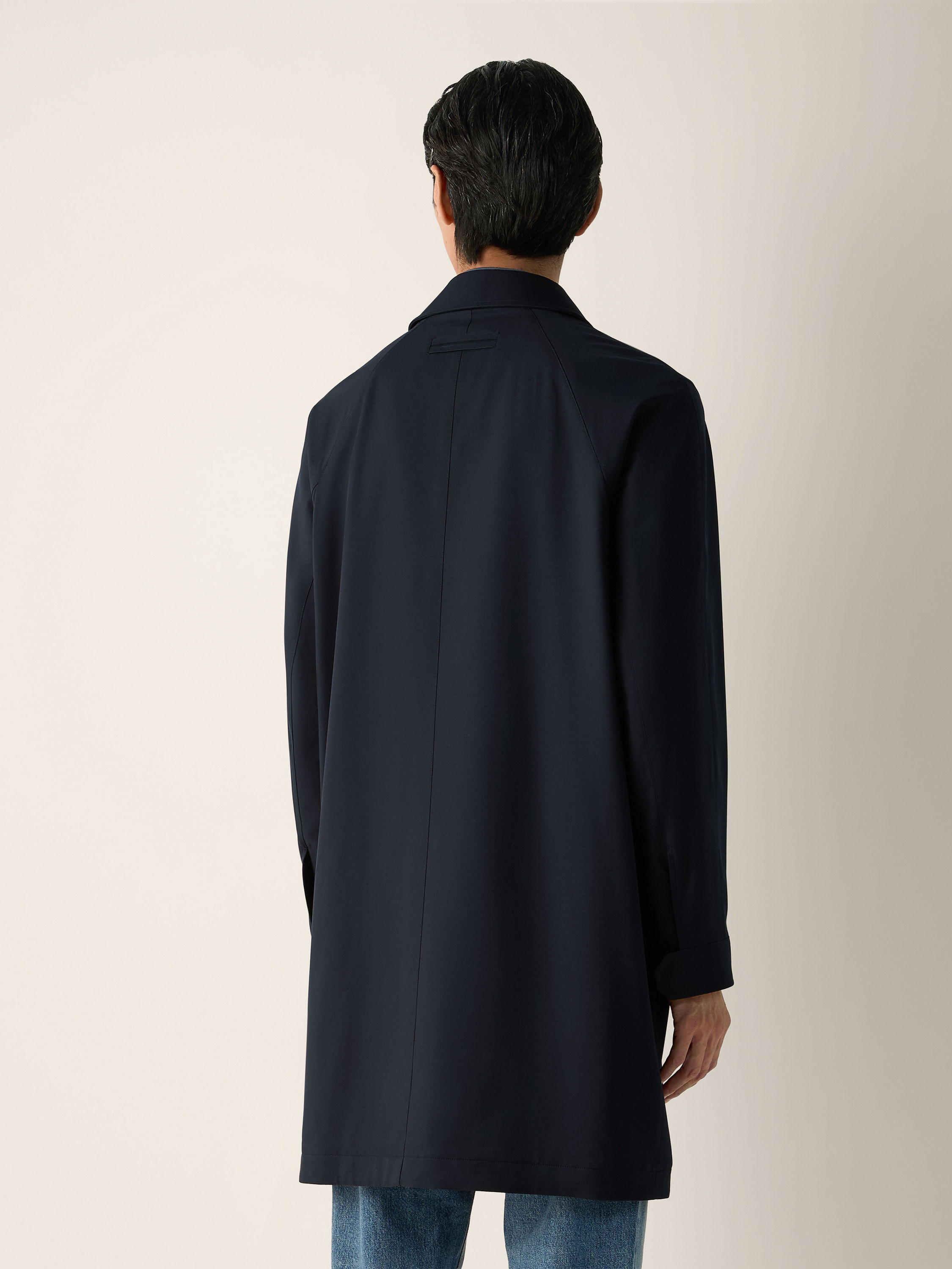 Navy Blue Microfiber Motorin 300cc Raincoat Product detail photo #5