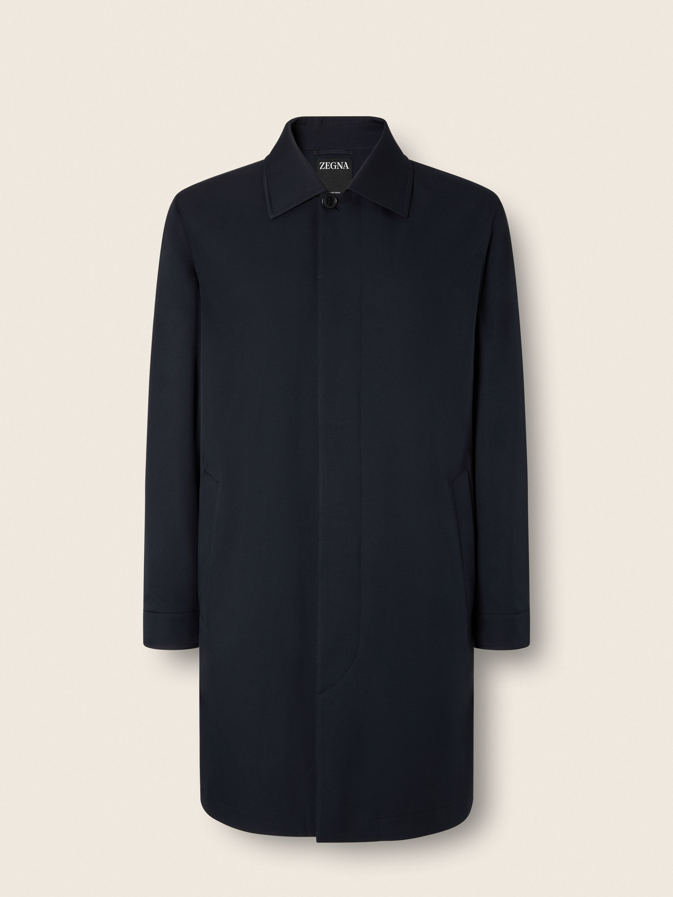 DOUBLE STANDARD CLOTHING ジャケット ネイビー　36 Navy Blue Microfiber Motorin 300cc Raincoat FW26 39521663 | Zegna US