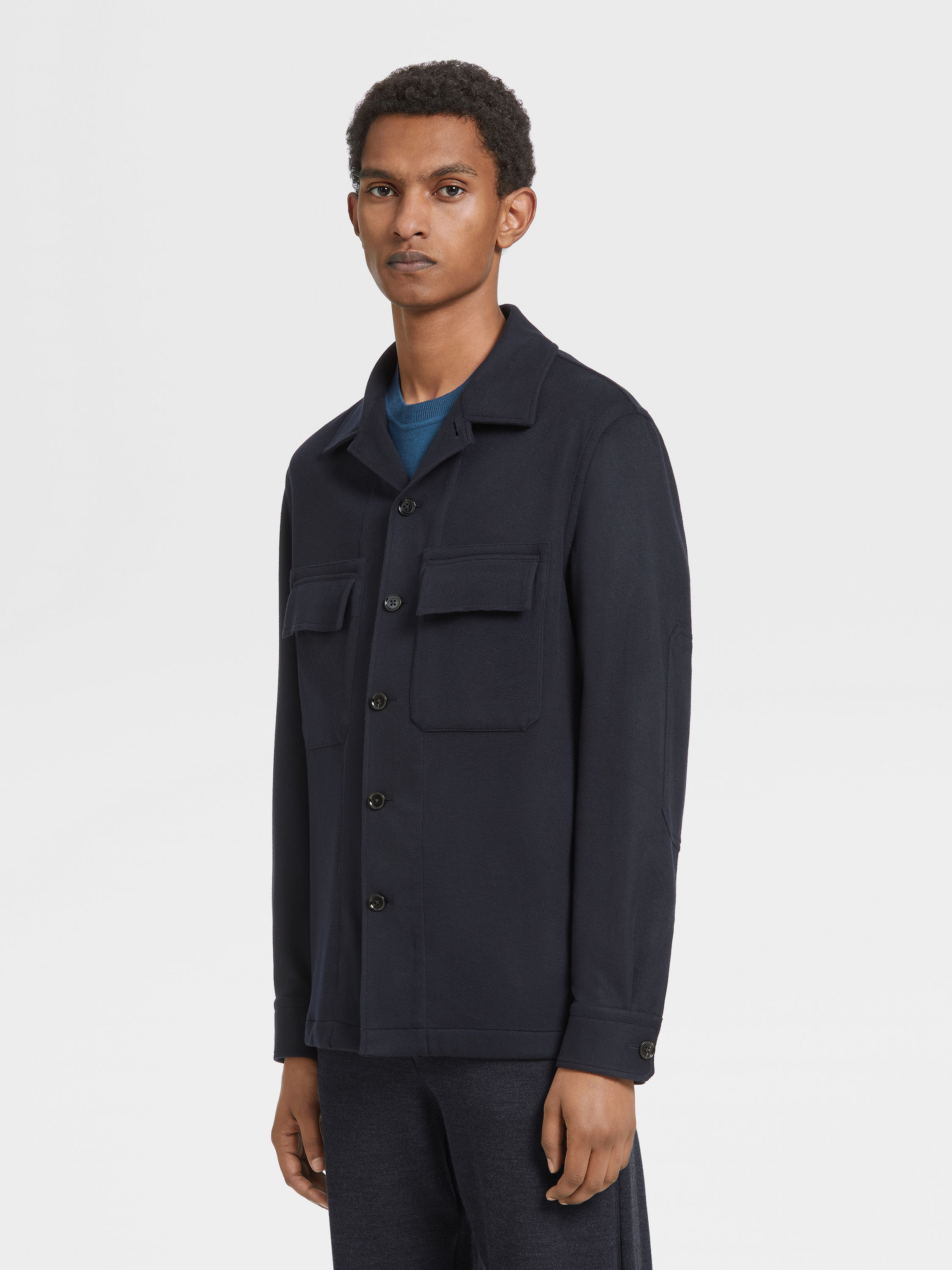 12milmil12 Wool Overshirt Product detail photo #1