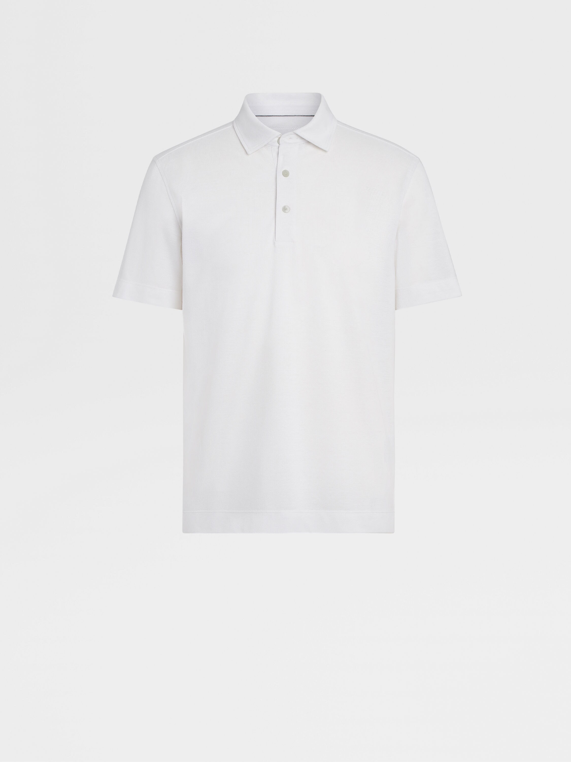 海军蓝棉及桑蚕丝Polo 衫FW23 27090564 | Zegna US