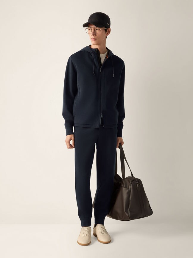 Navy Blue High Performance™ Wool Blend Joggers SS26 23090782