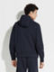 Navy Blue High Performance™ Wool Blend Hoodie Product detail photo #4