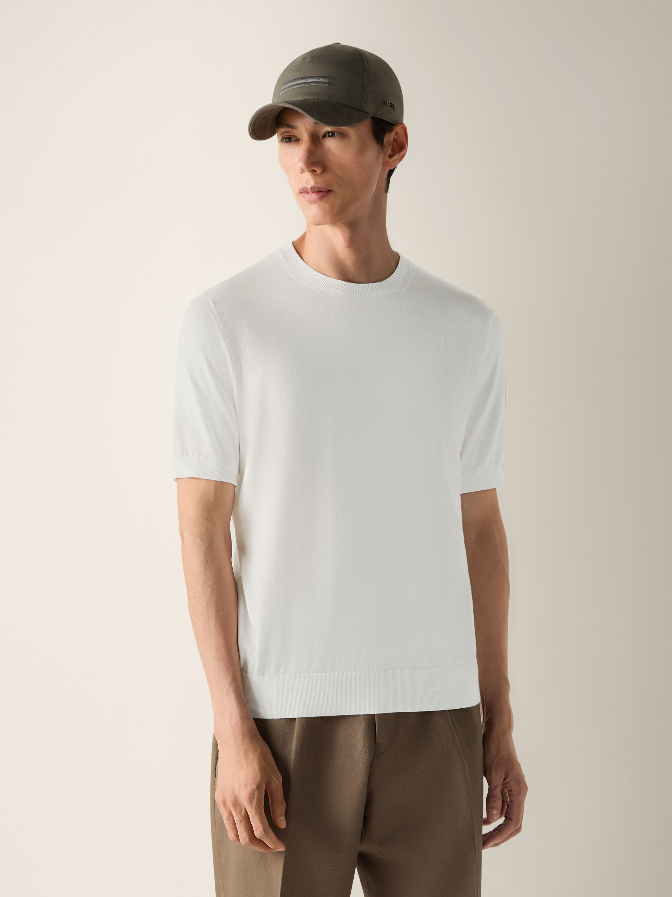 T-Shirt en Premium Cotton Blanc Photo #2 de détail du produit