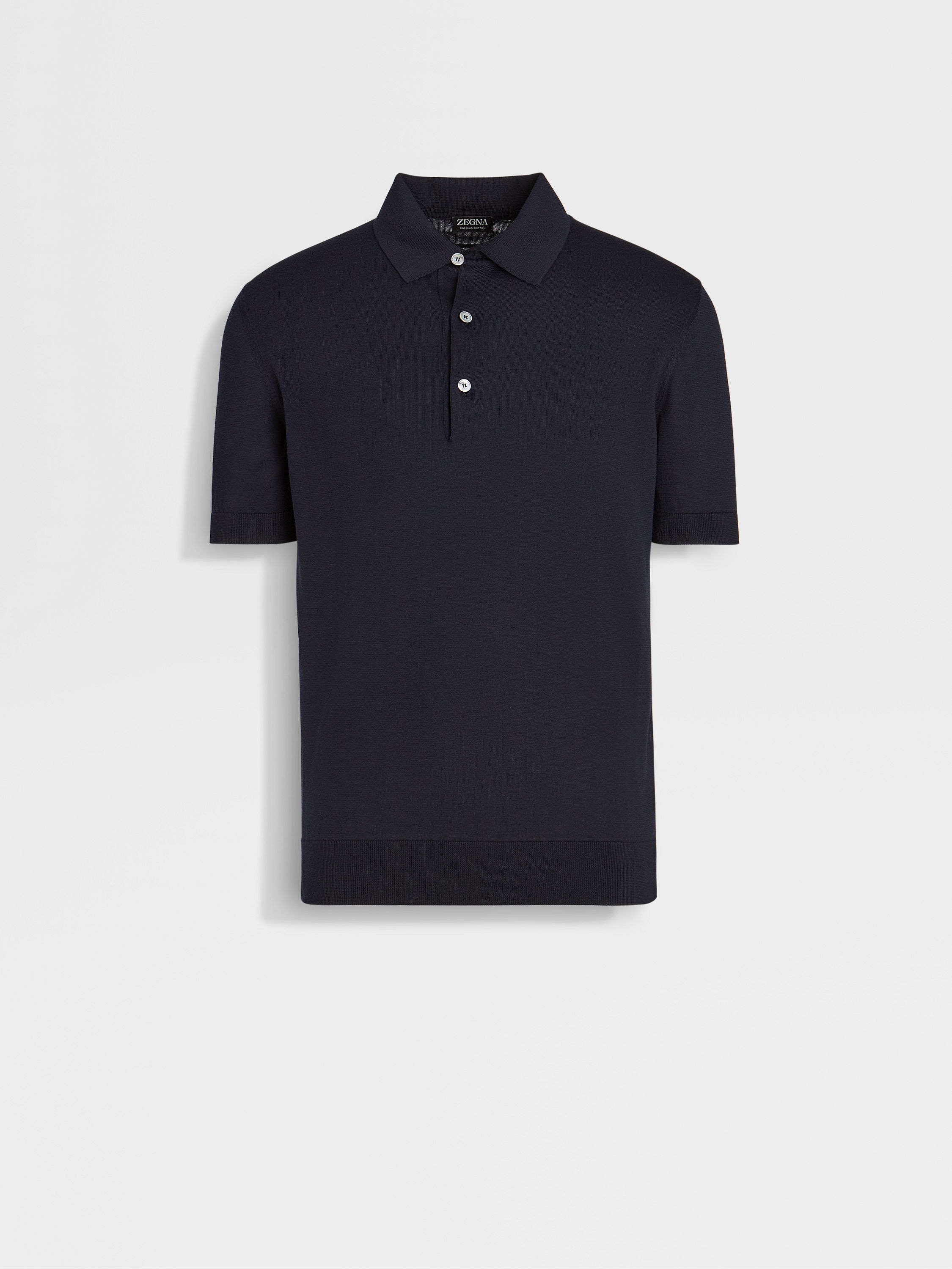 Navy Blue Premium Cotton Polo Shirt 