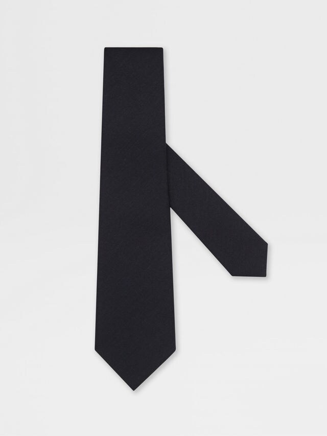Krawatte aus Seide in Schwarz Hauptproduktfoto