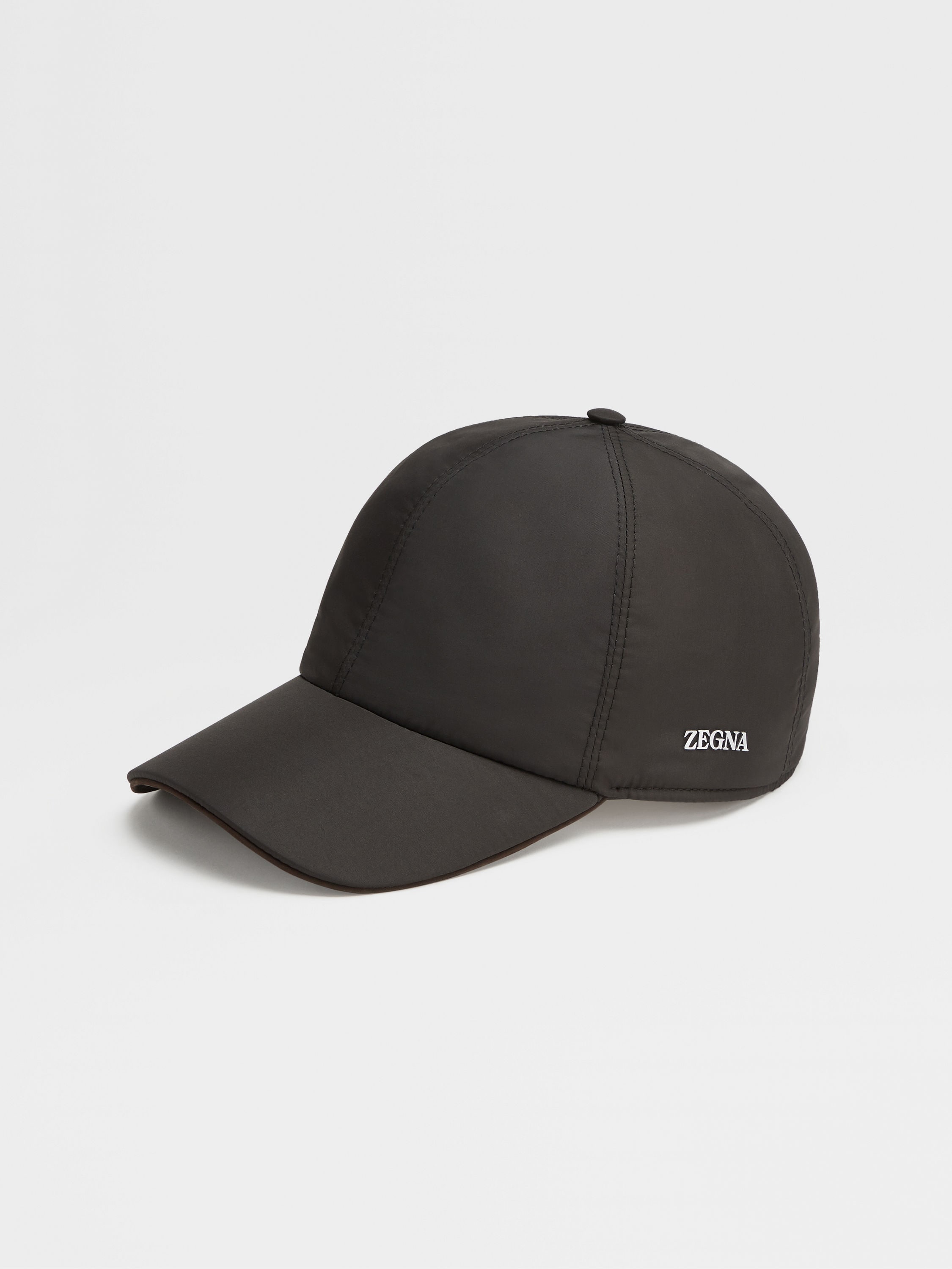 Zegna,male,Black Technical Fabric Baseball Cap,Black,M