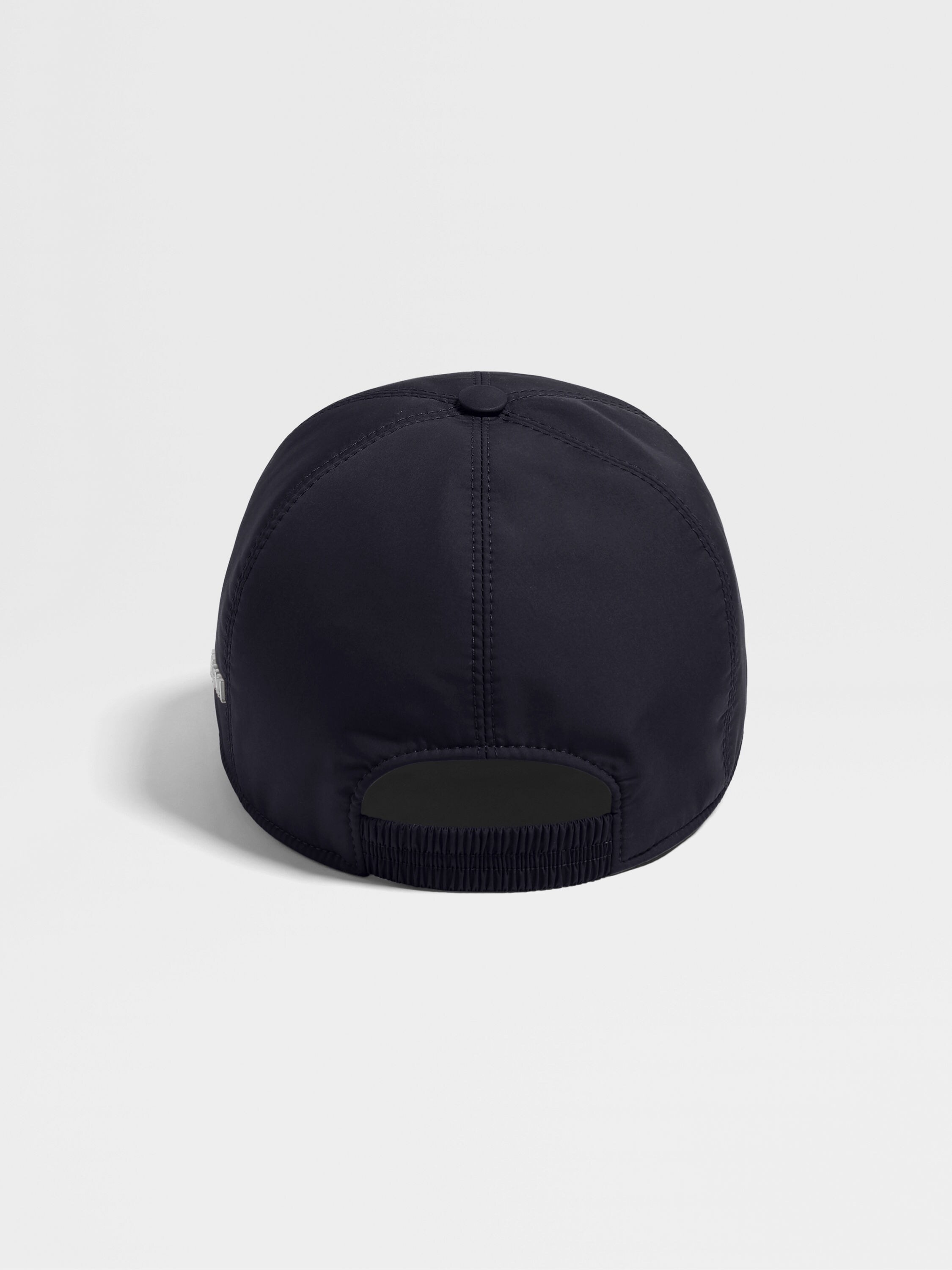 Dark Blue Technical Fabric Baseball Cap Product detail photo #2