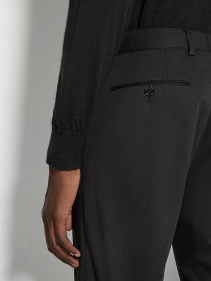 Cotton Stretch Full-Length Pants