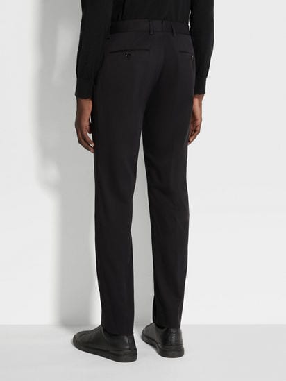 Black Stretch Cotton Pants SS25 22275504 | Zegna PL Black Stretch Cotton Pants SS25 22275504 | Zegna PL