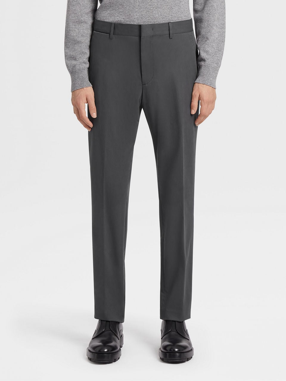 Dark Grey Comfort Cotton Pants SS24 22278186 | Zegna HU