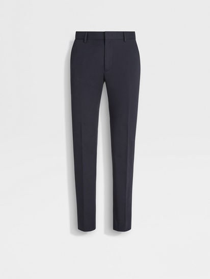 Buy Formal Stretchable Pant Navy Blue with Expandable Waist for