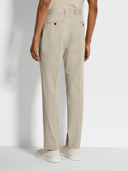 Off White Stretch Cotton Pants SS25 22278098 | Zegna GB Off White Stretch Cotton Pants SS25 22278098 | Zegna GB