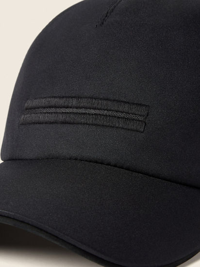 ブラックマイクロファイバーMotorinベースボールキャップ FW26