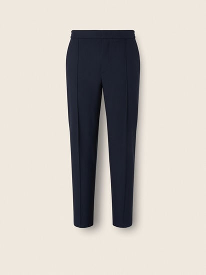 Navy Blue Wool Pants FW26 39318467 | Zegna FR