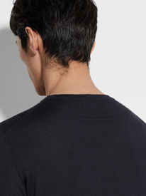 Navy Blue Stretch Cotton Roccia Jeans SS25 22361884 | Zegna US