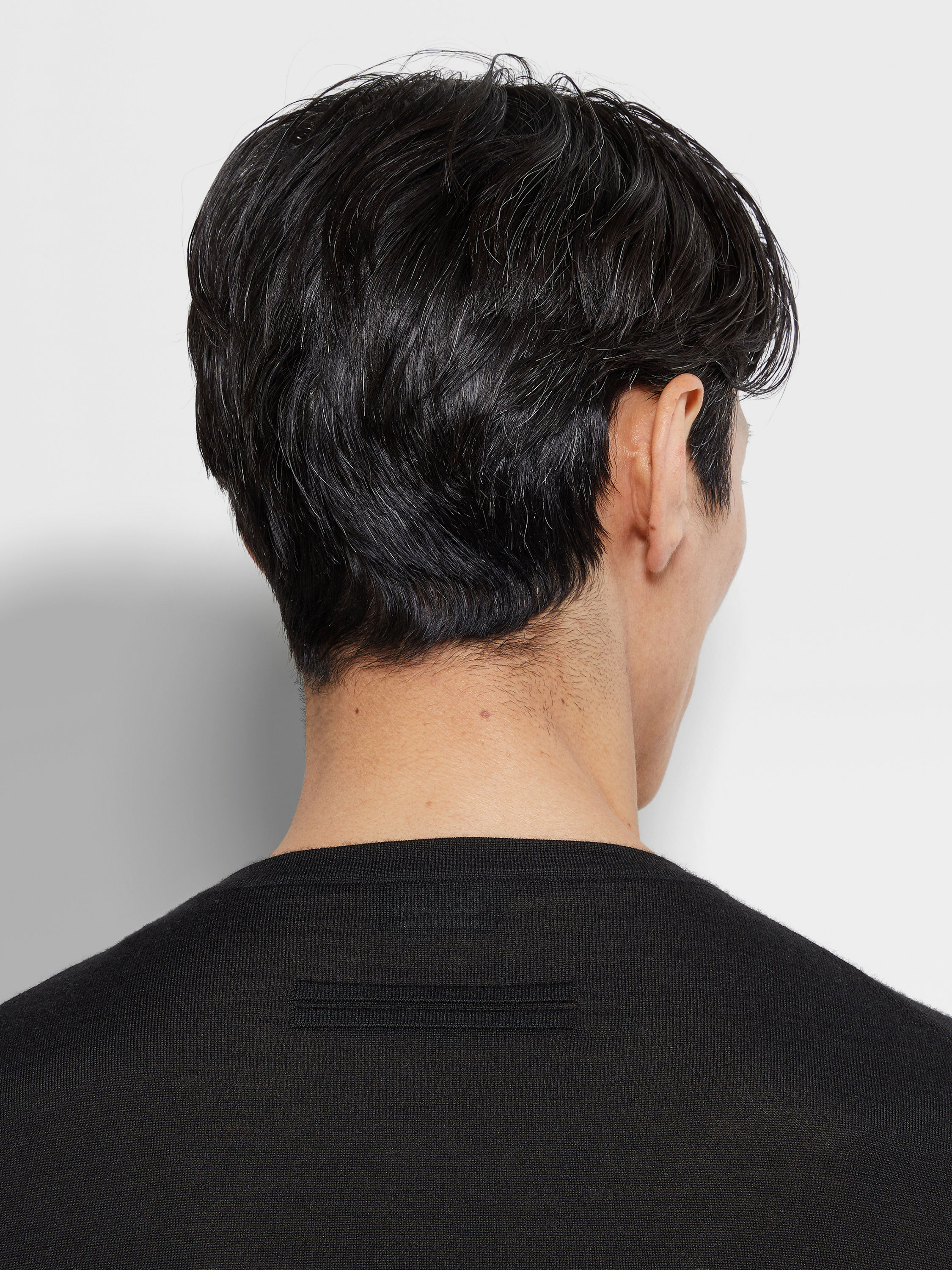 Black Cashseta Crewneck Product detail photo #1