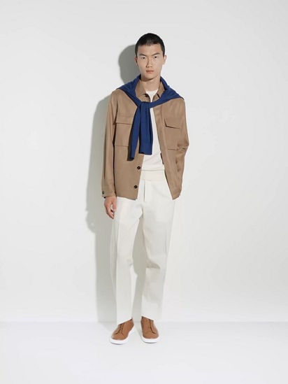 スウェット・トレーナー Z Zegna N6MH01830 Sweatshirts Sweaters White Zegna - Cotton crew-neck sweatshirt White - The Corner
