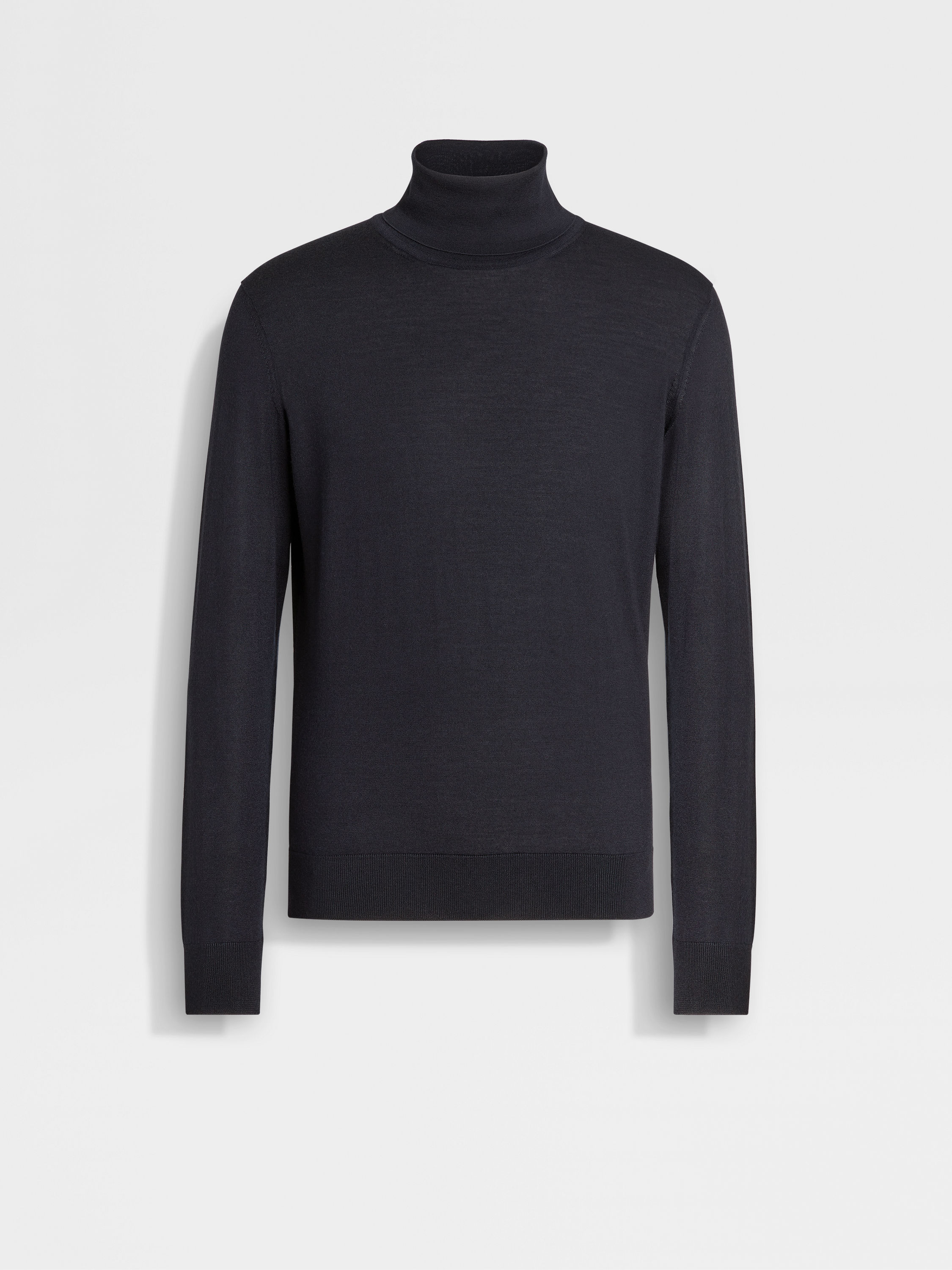 Navy Blue Cashseta Turtleneck FW24 22504669 | Zegna ROW