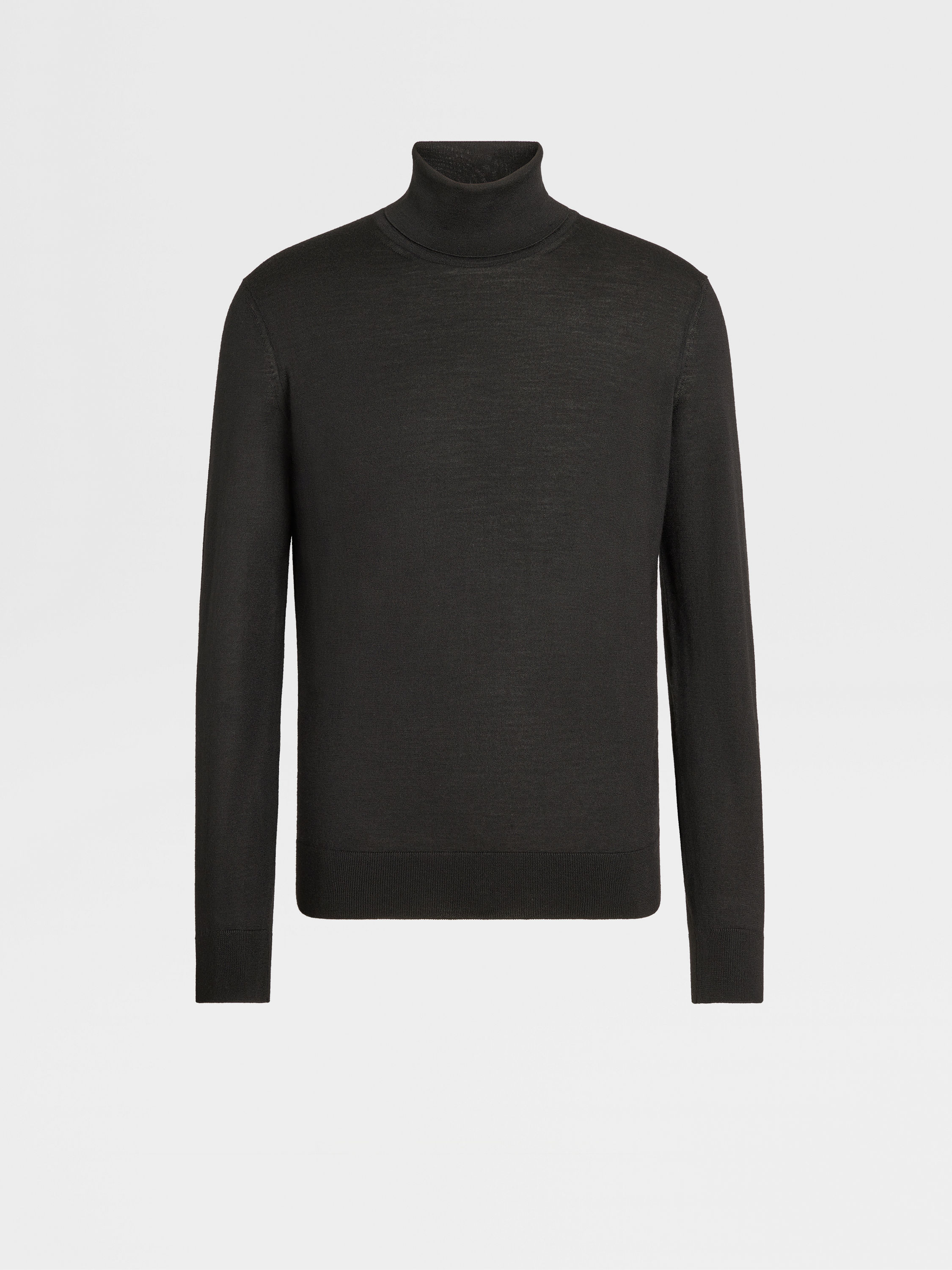 Black Cashseta Light Turtleneck SS24 22504672 | Zegna US