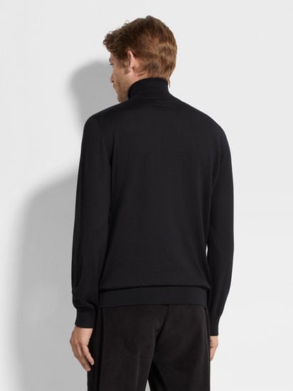 ブラック Cashsetaタートルネック SS25 22504672 | Zegna JP ブラック Cashsetaタートルネック SS25 22504672 | Zegna JP