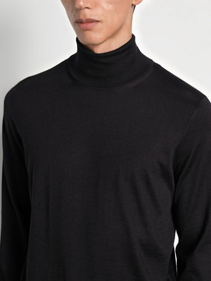 Black Cashseta Turtleneck FW25 22504672 | Zegna US