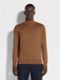 Dark Foliage Mélange Cashseta Turtleneck Product detail photo #3