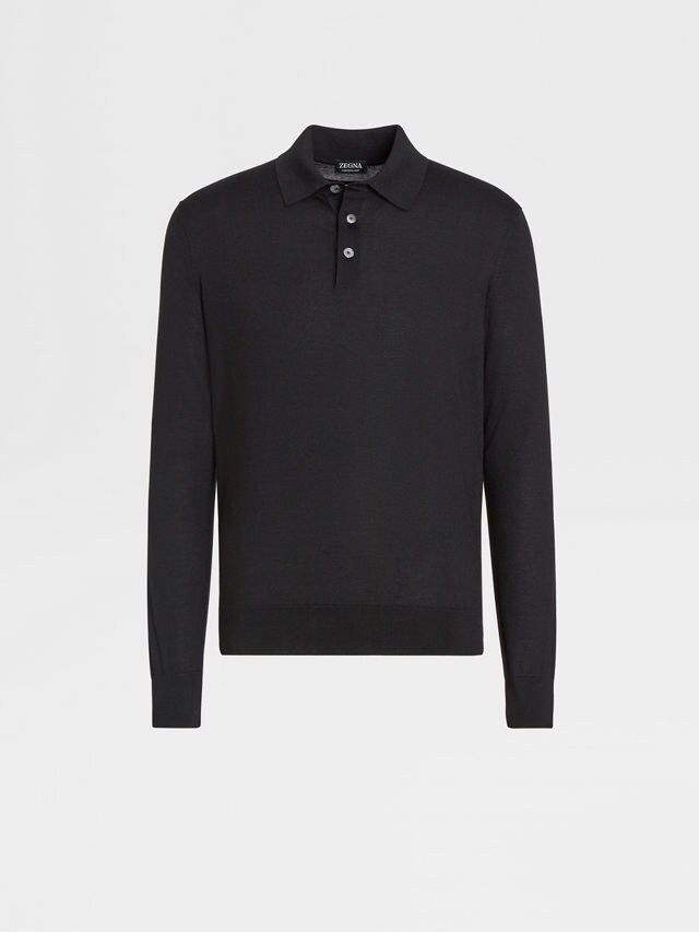 Black Cashseta Polo Shirt Main product photo