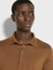 Dark Foliage Mélange Cashseta Polo Shirt Product detail photo #1