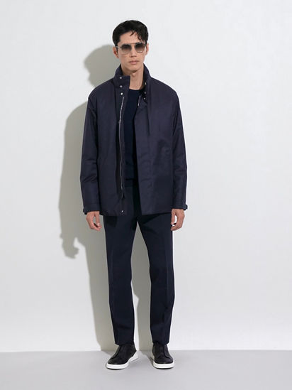 Navy Blue Mélange Oasi Cashmere Crewneck SS25 22884988 Navy Blue Mélange Oasi Cashmere Crewneck SS25 22884988