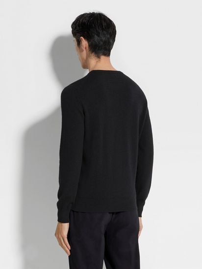 Black Oasi Cashmere Crewneck SS25 22884975 | Zegna US Black Oasi Cashmere Crewneck SS25 22884975 | Zegna US