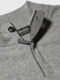 Grey Mélange Oasi Cashmere Zip Mock Neck Sweater Product detail photo #3