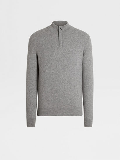 Gray mock hot sale neck sweater