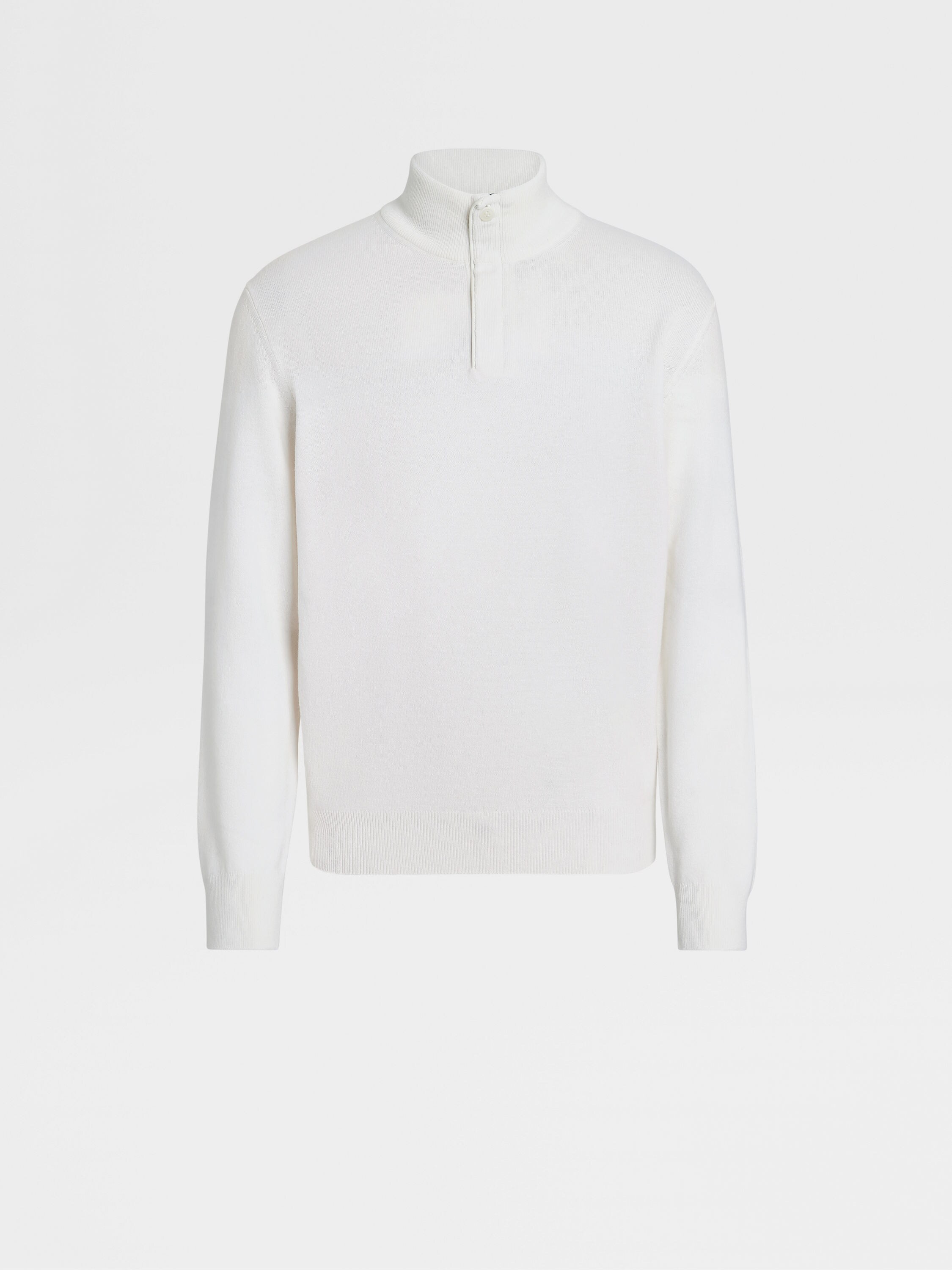 White zip outlet up turtleneck