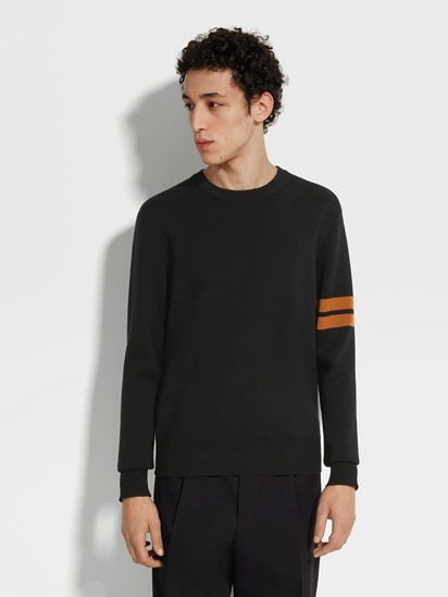 Black High Performance™ Wool Crewneck SS25 23097556 | Zegna US Black High Performance™ Wool Crewneck SS25 23097556 | Zegna US