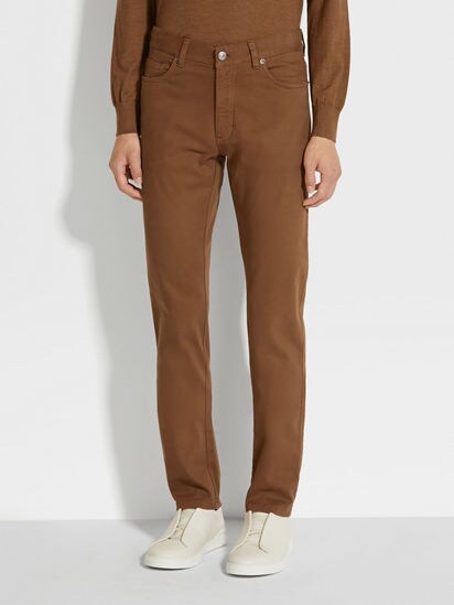 未使用 ZEGNA ダークFOLIAGE ストレッチコットンROCCIAジーンズ Dark Foliage Stretch Cotton Roccia Jeans FW25 22361902 | Zegna GB