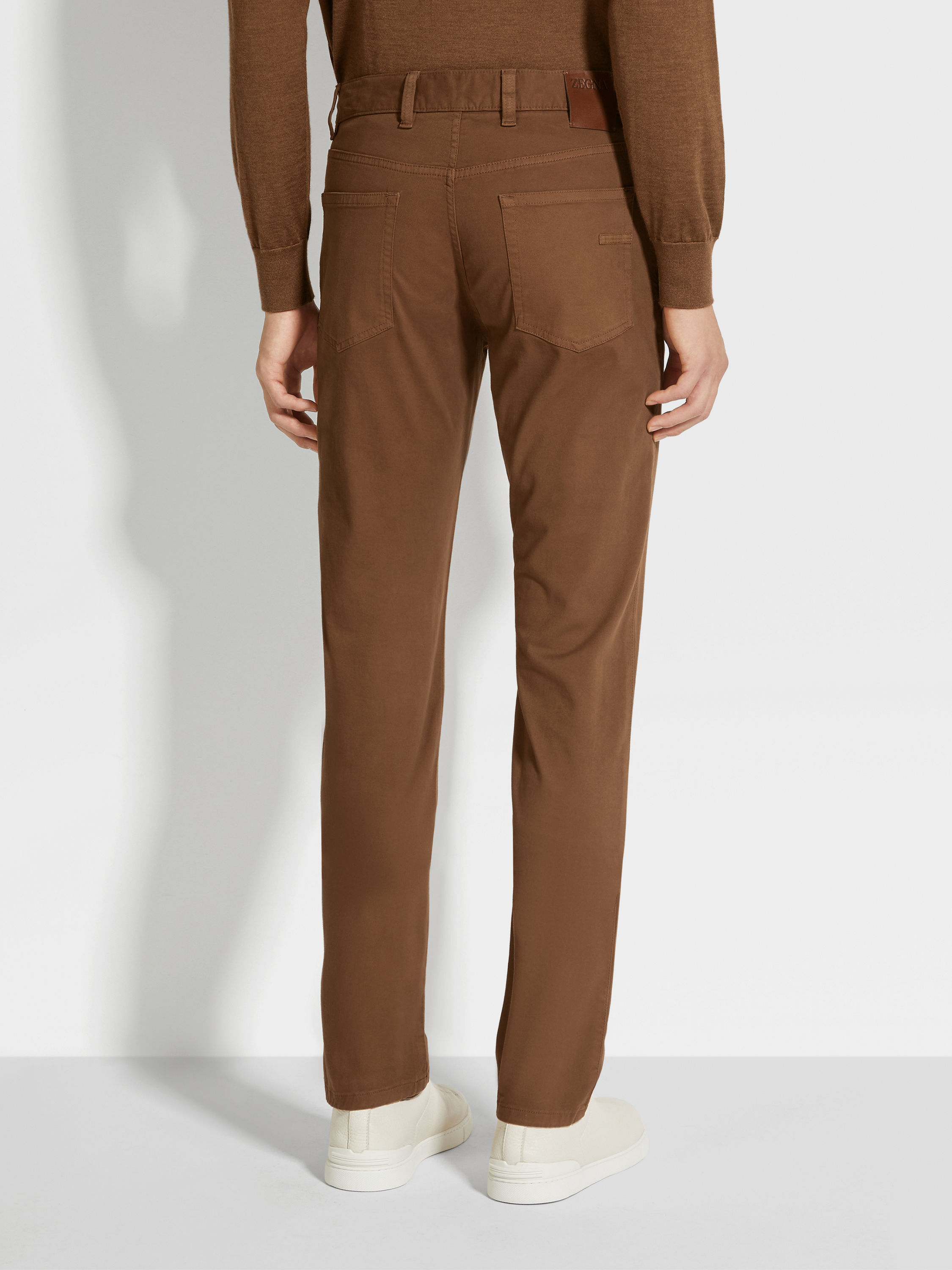 Jean Roccia en Coton Extensible Foliage Foncé Photo #4 de détail du produit