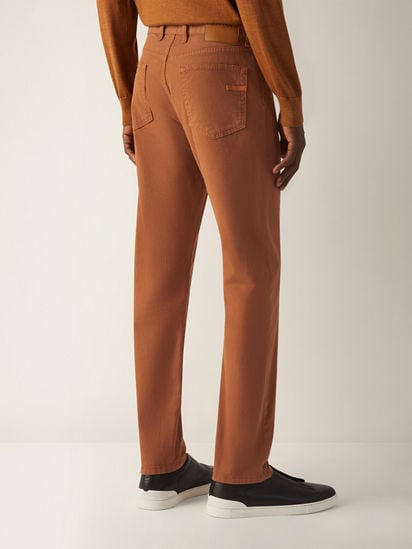 Dark Foliage Stretch Cotton Roccia Jeans SS26 22361902 | Zegna GB