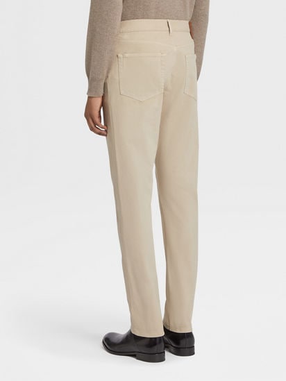Beige Stretch Cotton Roccia Jeans SS25 22361886 | Zegna US Beige Stretch Cotton Roccia Jeans SS25 22361886 | Zegna US