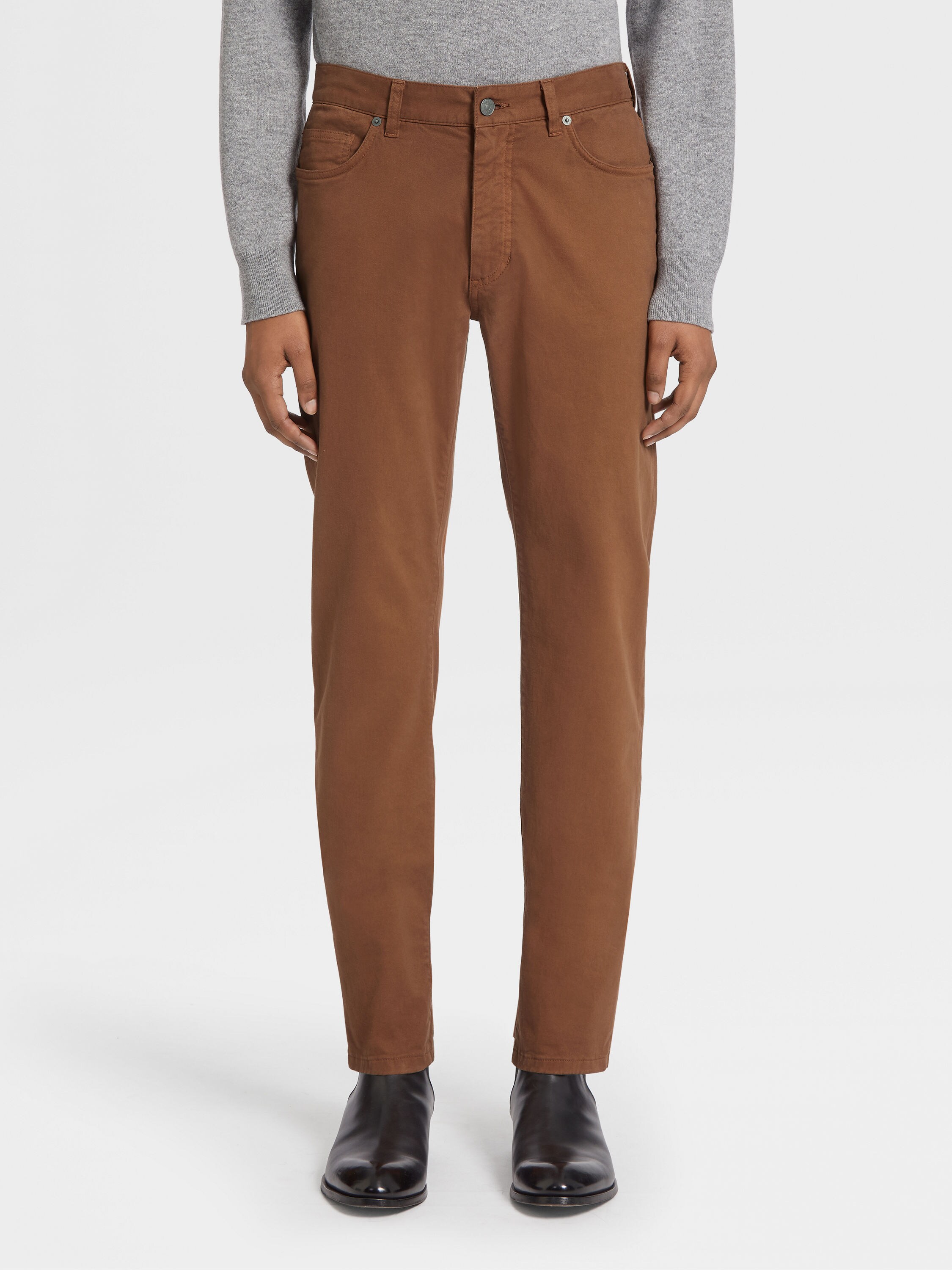 Vaqueros Roccia de Algodón Elástico Color Foliage Foto #1 de detalle del producto