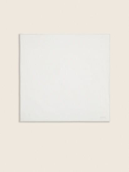 White Cotton and Silk Pocket Square SS26 22504068 | Zegna US