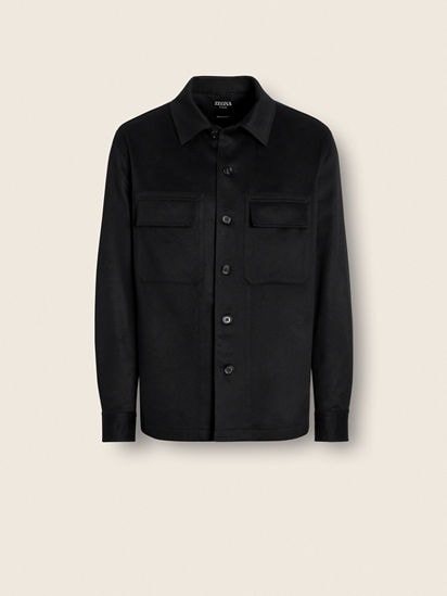 Ermenegildo Zegna COUTURE カシミヤ シルク ニットポロ White Mélange Oasi Cashmere Zip Mock Neck Sweater SS26 22504653