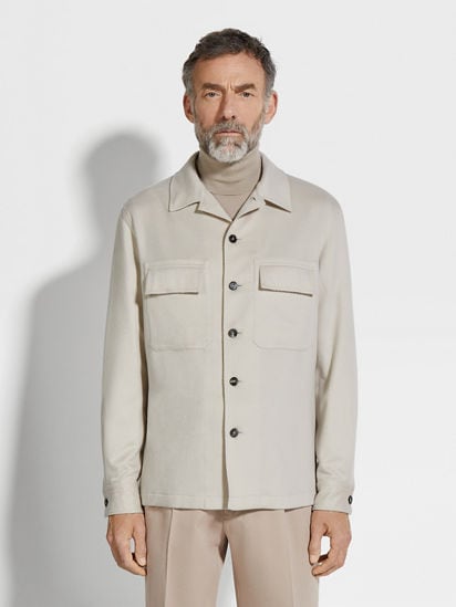 Oasi Cashmere Alba Overshirt FW24 28255664 | Zegna US