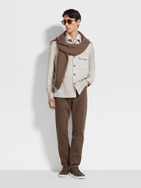 GW限定 ZEGNAチョアジャケット Dark Foliage Oasi Cashmere Shirt Jacket FW25 23209964 | Zegna US