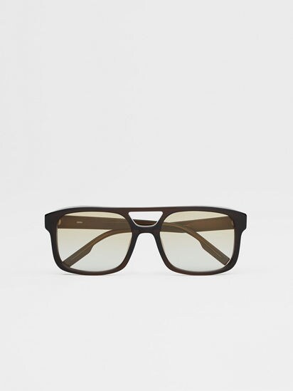 Light brown frame sunglasses sale