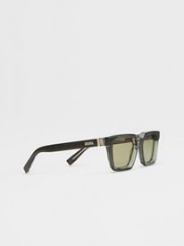 Zegna men discount designer leather sunglasses