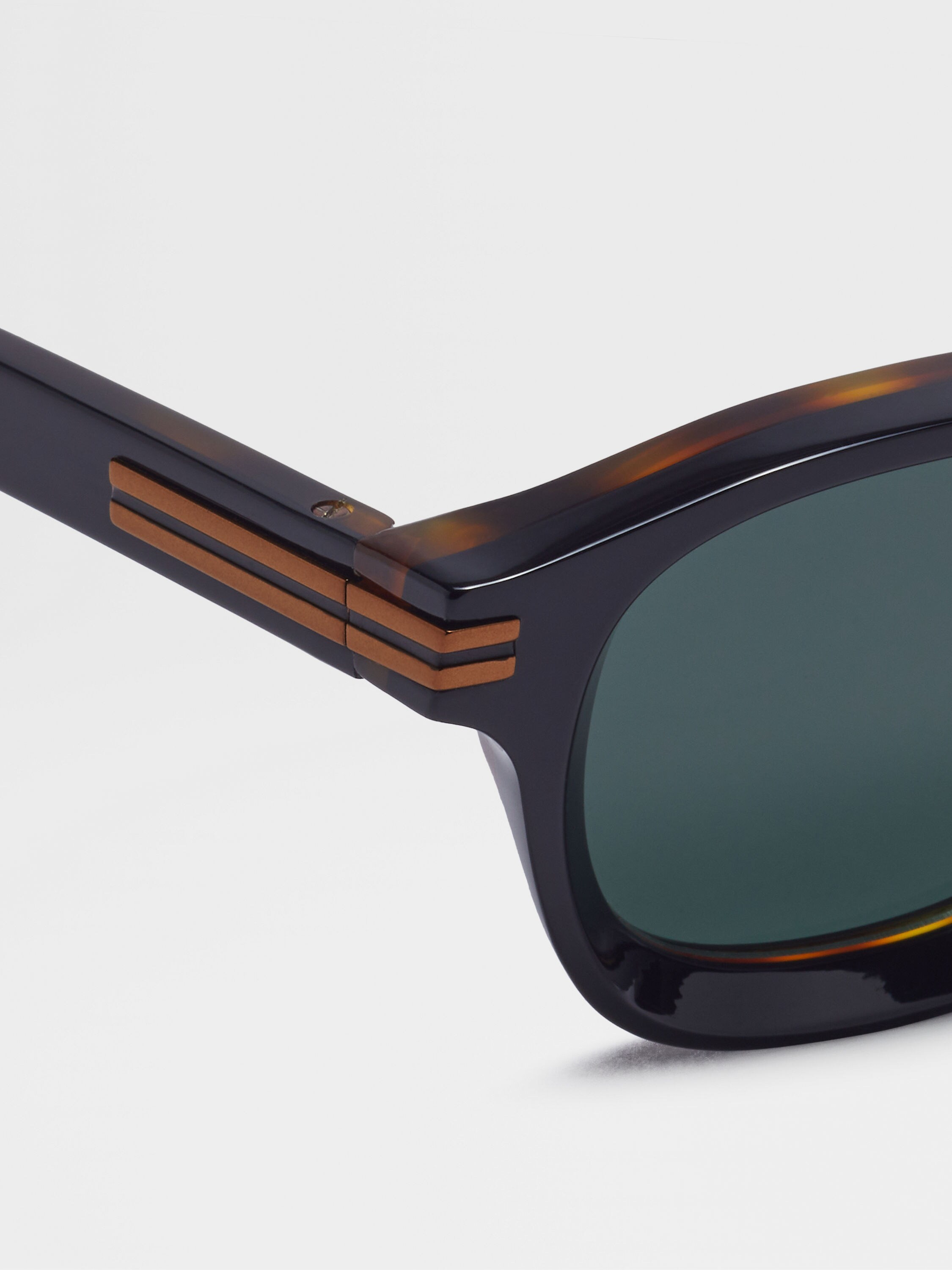 Black and Havana Aurora I Acetate Sunglasses Product detail photo #1